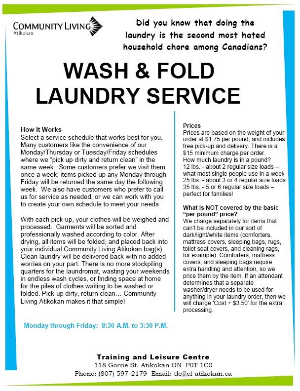 Wash and Fold Laundry Service