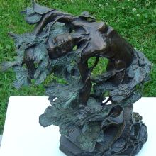 Windswept: limited edition bronze sculptures by Canadian sculptor Hilary Clark Cole.